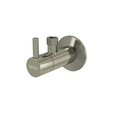 Ventil rohový Alca ARV001-N-B 1/2"×3/8" s filtrem NICKEL-kartáčovaný mat