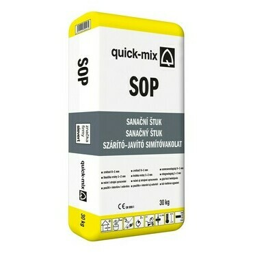 Omítka sanační štuková Sakret/Quick-mix SOP 30kg