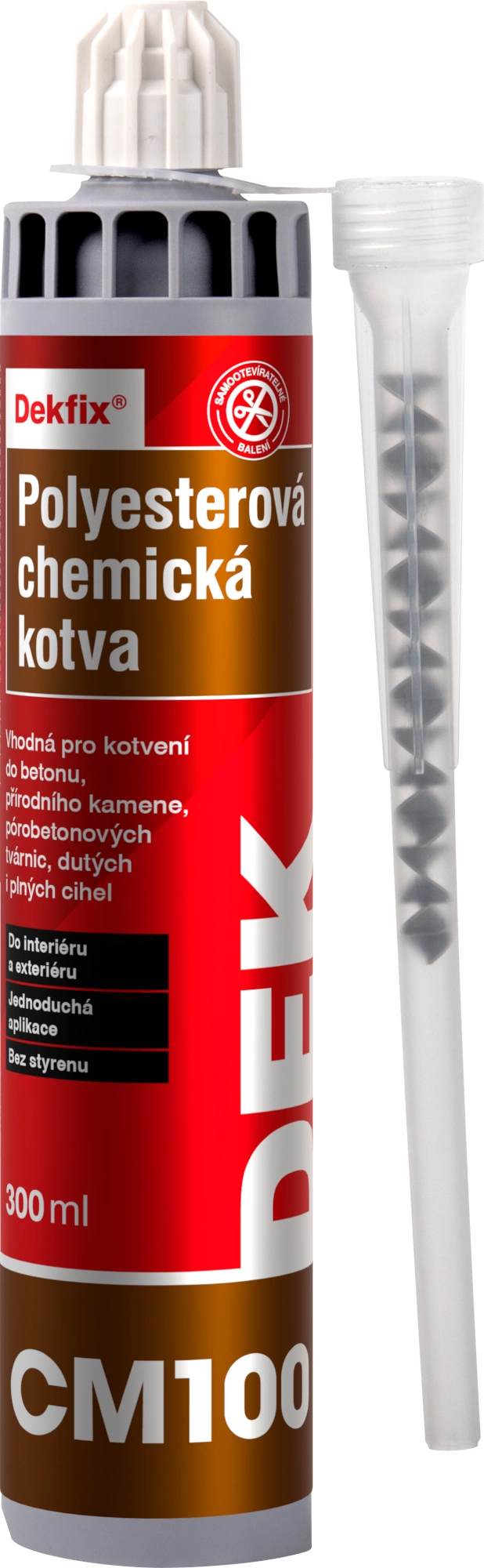 DEK Kotva chemická polyesterová DEKFIX CM100 300 ml