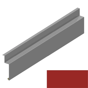 Dilatační lišta RS138S-90 SP 25 RAL 3000 červená 0,5 mm 2 bm