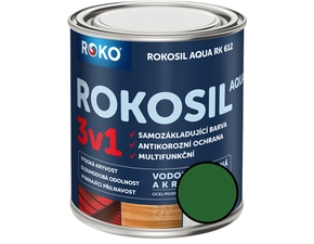 Barva samozákladující Rokosil Aqua 3v1 RK 612 5300 zelená střední, 0,6 l