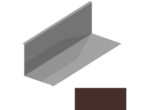 Lemování ke zdi rovnoběžné s okapem RS312S-105 SP 25 RAL 8017 hnědá