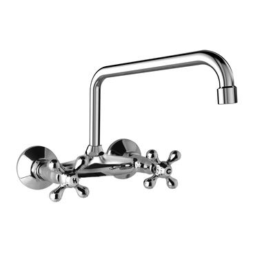 Baterie dřezová nástěnná Mereo Retro Viktorie CBL30104 150 mm chrom ramínko U 230 mm