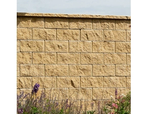 Tvárnice plotová štípaná FEROBET A smetanová 190×390×190 mm