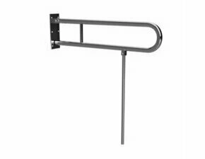 Úchyt sklopný ve tvaru U Bemeta Help s opěrnou nohou 813 mm bez krytky nerez lesklý