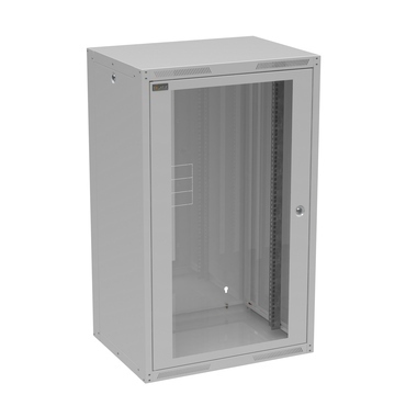 Rozvaděč datový nástěnný 19" Solarix GrandN DUO 20U skleněné dveře