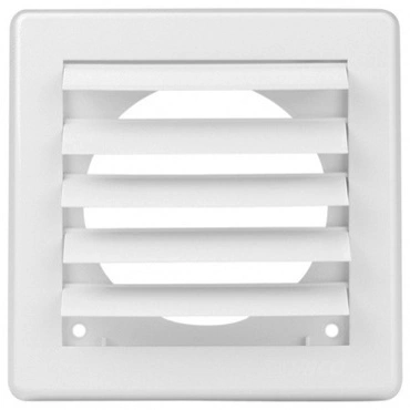 Mřížka větrací gravitační HACO VM G 150×150/100 mm bílá