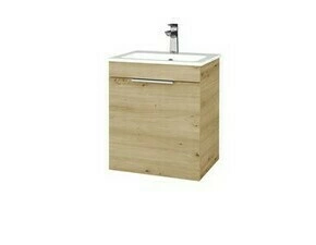 Skříňka umyvadlová Dřevojas PROJECT BENEFIT SZD 50 dub karamel/dub karamel vč. umyvadla Altero