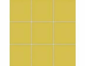 Dlažba Rako Color Two 10×10 cm tmavě žlutá matná GRS0K642