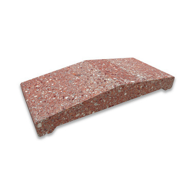 Stříška plotová štípaná CS Blok 40 červená 230×500×84 mm