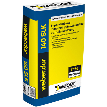 Omítka jádrová weberdur 140 SLK superlehčená 20 kg