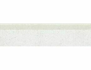 Schodovka Rako Porfido 30×120 cm bílá DCPVF810