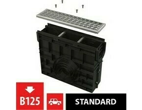 Vpust venkovní žlabová Alca AVZ102R-R103S rošt pozinkovaný B125