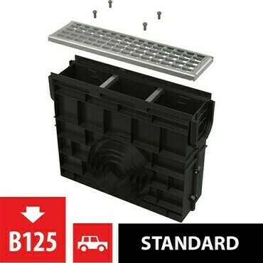 Vpust venkovní žlabová Alca AVZ102R-R103S rošt pozinkovaný B125