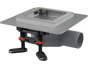 Vpust podlahová Alca APV120 130×130 mm DN 50 boční SMART, bez mřížky