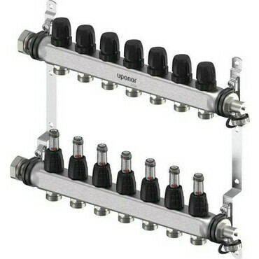 Rozdělovač nerezový Uponor Vario S 7 okruhů