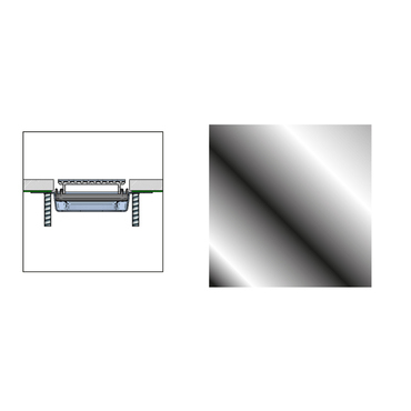 Rošt sprchový Profilpas FLAT COVER XPF/100 nerez leštěná