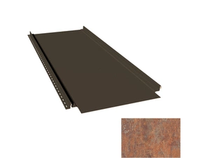 Krytina plechová LINEDEK 485 Flat Imitace MIC04 corten světlý Cut