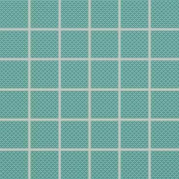 Mozaika Rako Color Two 5×5 cm (set 30×30 cm) tyrkysová matná GRS05667