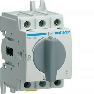 Vypínač otočný Hager HAB306, 3pól, 63 A, 380/415 V