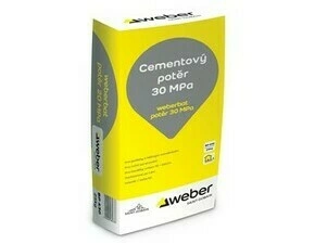 Potěr cementový 30 MPa weberbat 25 kg