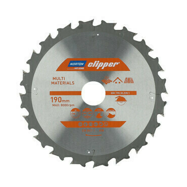 Kotouč pilový multimaterial Norton Clipper TCT 190×30 mm 20 z.