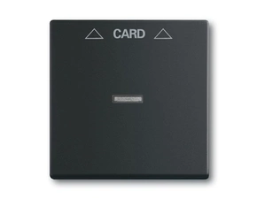 Kryt spínač kartový s průzorem ABB Future mechová černá