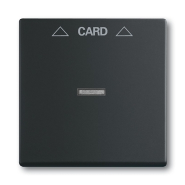 Kryt spínač kartový s průzorem ABB Future mechová černá