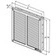 Mřížka větrací se sítí HACO NVM 200×200 mm nerez