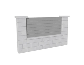 Výplň plotová DEKMETAL CANTO MMA96 white aluminium