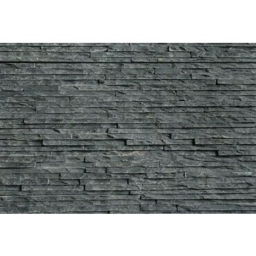 Obklad kamenný lepený DEKSTONE N 3003 Black Slate břidlice plošný 550×150 mm