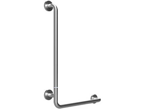 Držadlo nástěnné opěrné Bemeta Help 890 mm levé s krytkou, skládané nerez matný