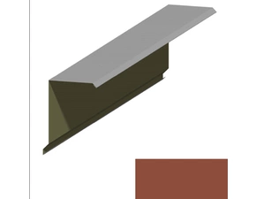 Lemování okraje RS360Q SP 25 s okapnicí RAL 8004 cihlová