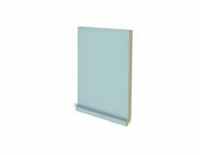 Sokl s požlábkem Rako Color Two 20×20 cm světle modrá matná GSP1K003