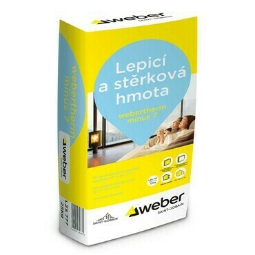 Hmota lepicí a stěrková webertherm mínus 7 25 kg