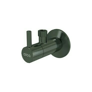 Ventil rohový Alca ARV001-GM-P 1/2"×3/8" s filtrem GUN METAL-lesk