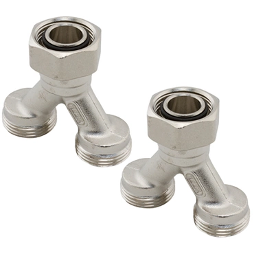 Svěrné šroubení rozdvojené Uponor 2×G3/4"-3/4"Euro (2ks/sada.) 1005675