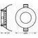 Sada LED svítidel Ledvance Downlight Slim 4,5 W 3 ks/bal.
