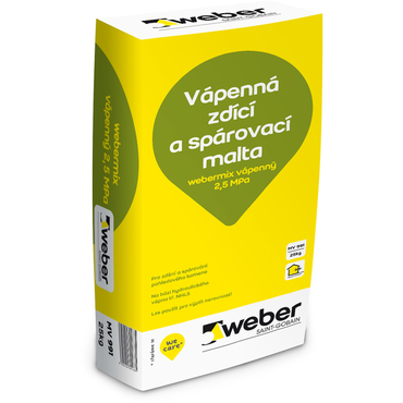 Malta zdicí a spárovací webermix vápenný 25 kg