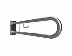 Úchyt sklopný ve tvaru U Bemeta Help s držákem TP 813 mm bez krytky nerez matný