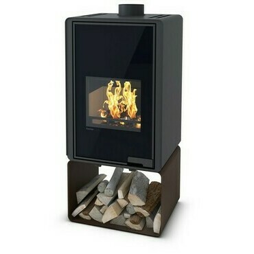 Kamna krbová HS FLAMINGO DELUXE PENTA I, hnědá-sametová,