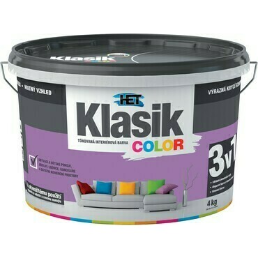 Malba interiérová HET Klasik Color fialový šeříkový, 4 kg