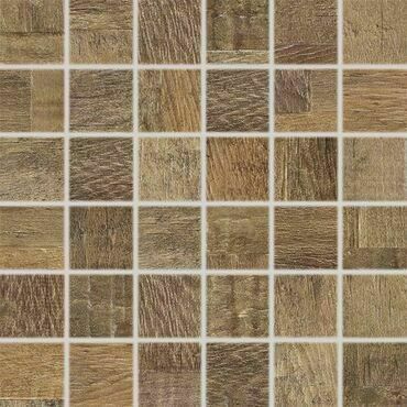 Mozaika Rako Era 5×5 cm (set 30×30 cm) hnědá DDM05709