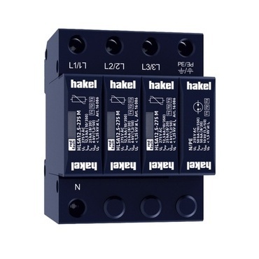 Svodič přepětí T1+T2+T3 Hakel HLSA12,5-275/3+1 M