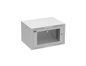 Rozvaděč datový nástěnný 19" Solarix GrandN DUO 6U skleněné dveře