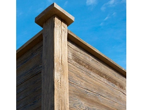 Stříška na sloupek FEROBET STARÉ DŘEVO 240×240×50 mm