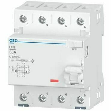 Chránič proudový OEZ LFN-63-4-300AC
