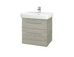 Skříňka umyvadlová Dřevojas Q MAX SZZ2 60 Oregon/Oregon vč. umyvadla Q