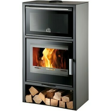 Kamna krbová s troubou Haas+Sohn JONSBO antracit