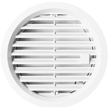 Mřížka větrací uzavíratelná HACO VM U 125 mm bílá